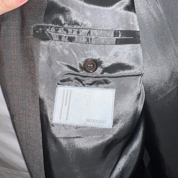Missoni - Rare and Vintage Three Button Mens Suit Made in Italy Size 54R 80% OFF - Picture 4 of 11